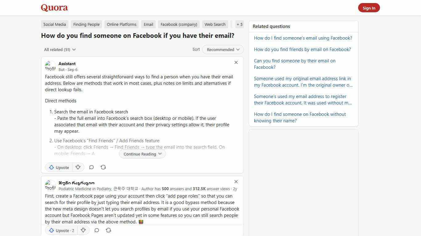 How to find someone on Facebook if you have their email - Quora