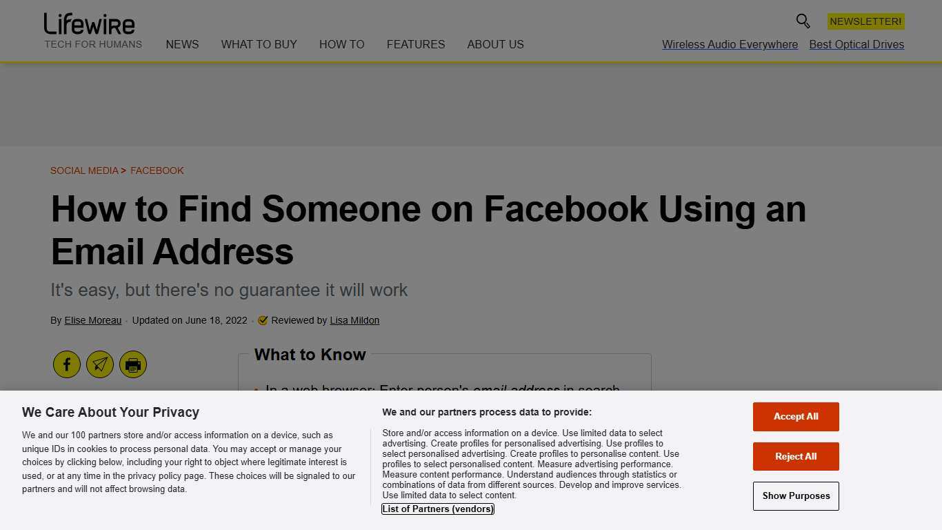 How to Find Someone on Facebook Using an Email Address